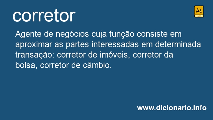 Significado de corretor