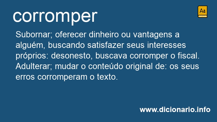 Significado de corrompa