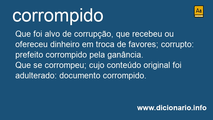 Significado de corrompida