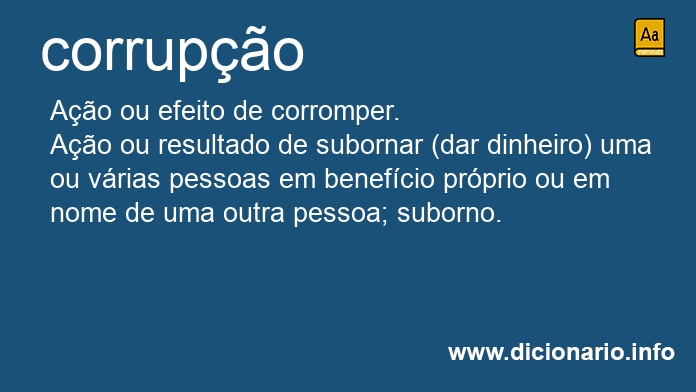 Significado de corrupo