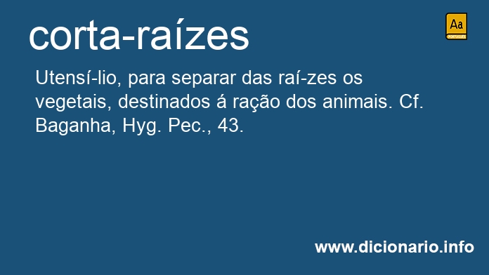 Significado de corta-razes