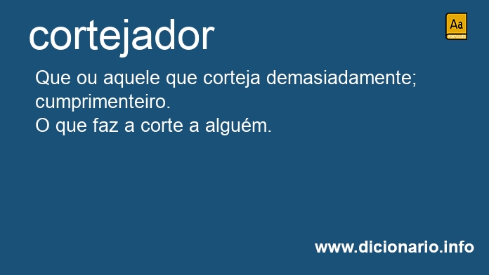 Significado de cortejador