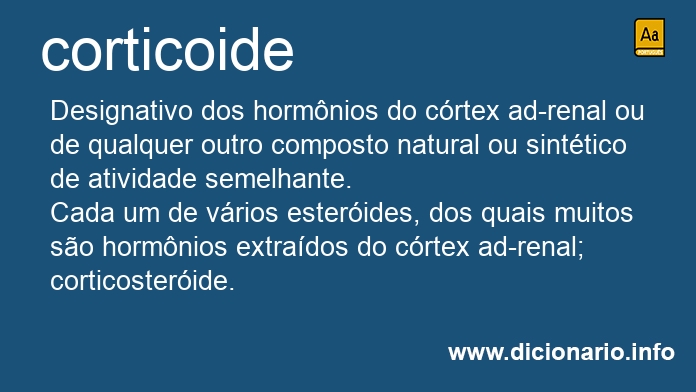 Significado de corticoide