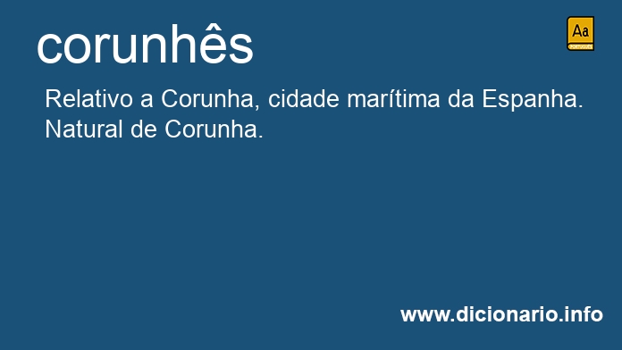 Significado de corunhs