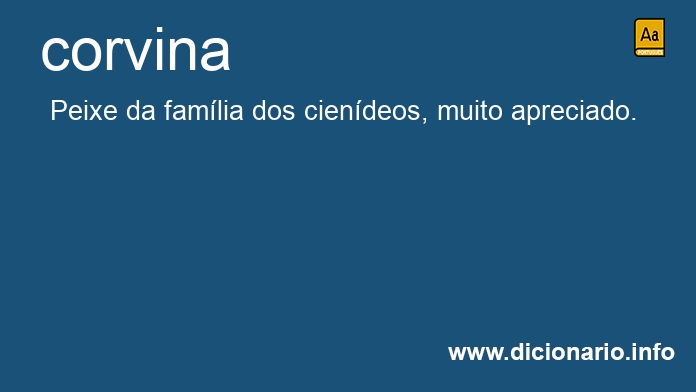 Significado de corvinas