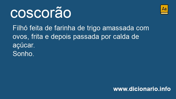 Significado de coscores