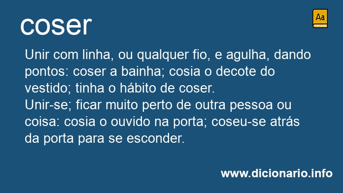 Significado de coserem