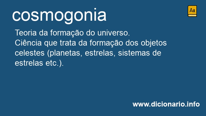 Significado de cosmogonia