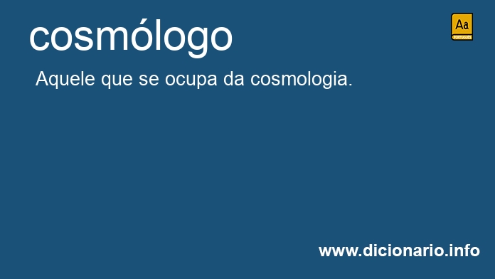 Significado de cosmlogo