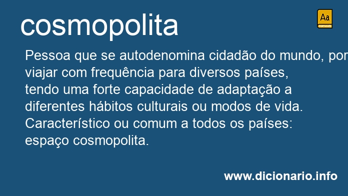 Significado de cosmopolita