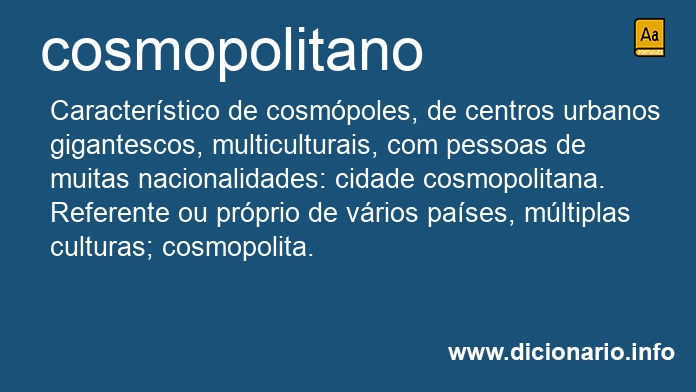 Significado de cosmopolitano