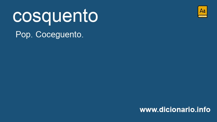 Significado de cosquenta