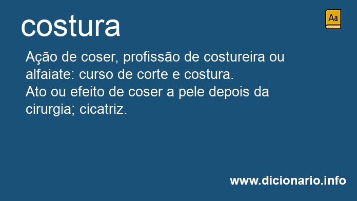 Significado de costura