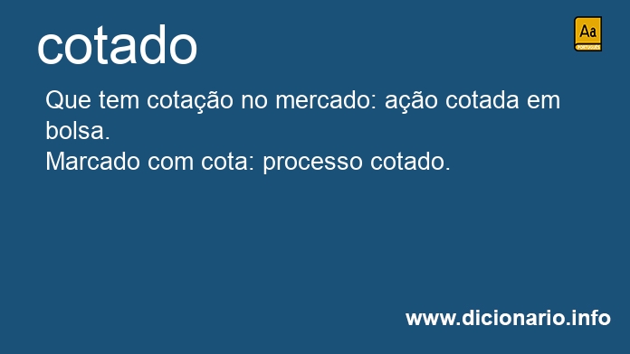 Significado de cotados