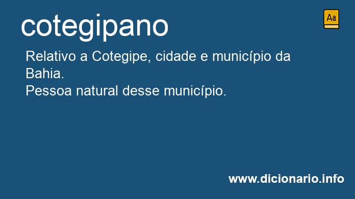 Significado de cotegipano