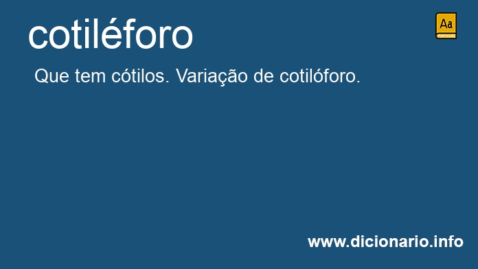 Significado de cotilforo