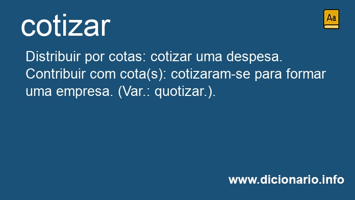 Significado de cotizas