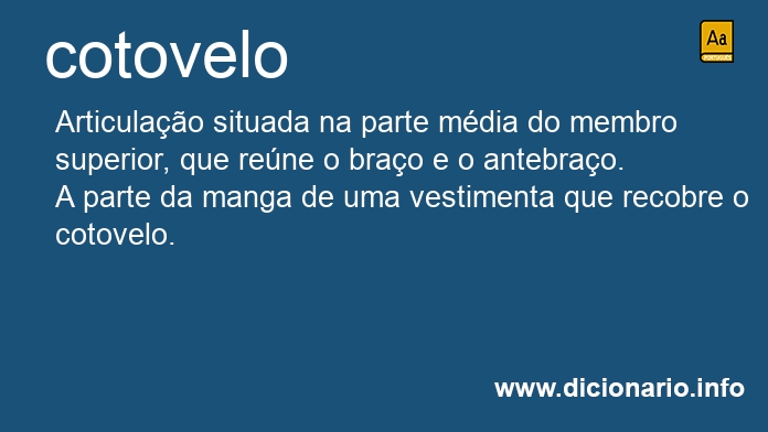 Significado de cotovelos