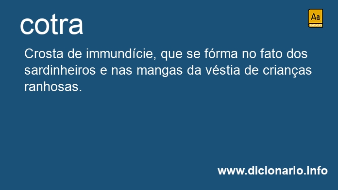 Significado de cotra