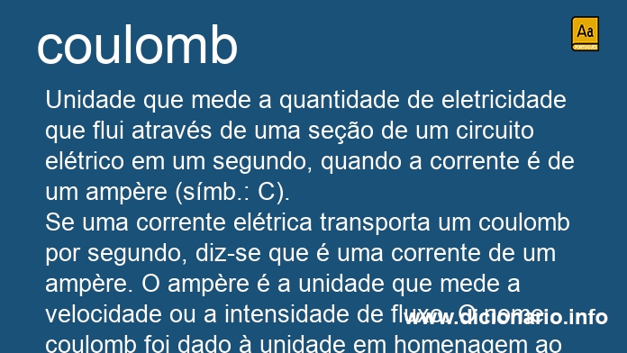 Significado de coulomb