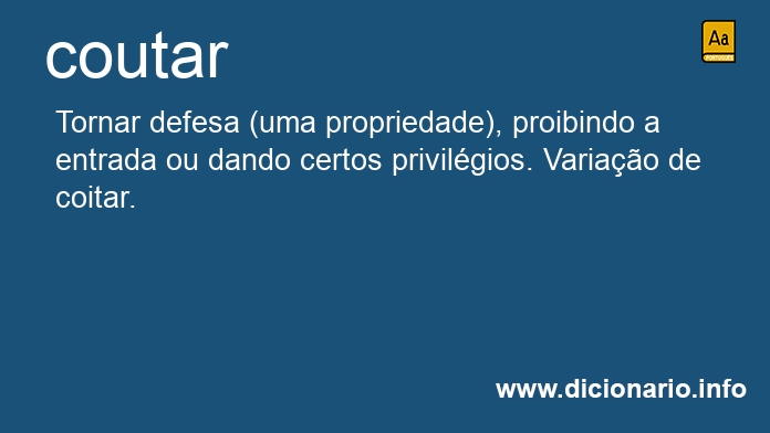 Significado de coute