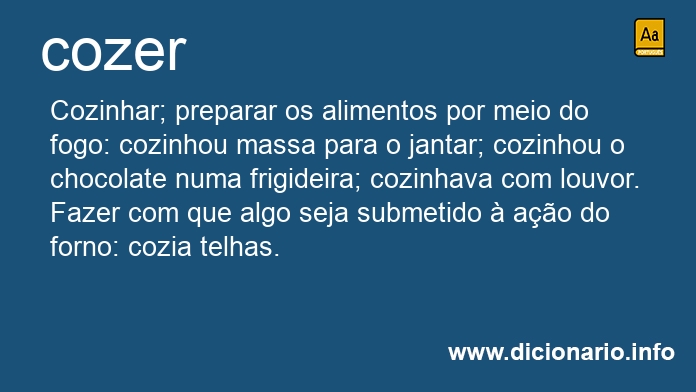 Significado de cozer