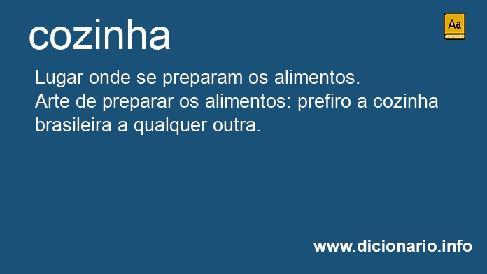 Significado de cozinha