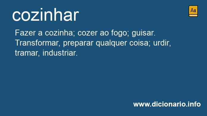 Significado de cozinham