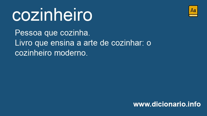Significado de cozinheiro