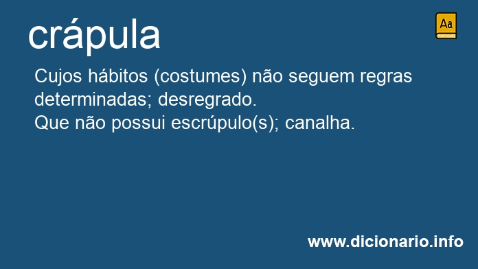 Significado de crpula