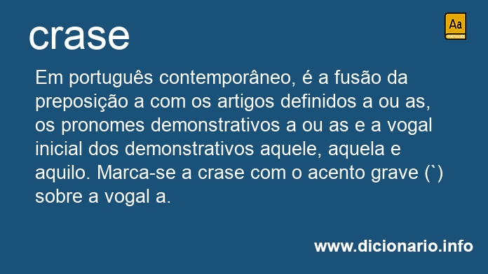 Significado de crase