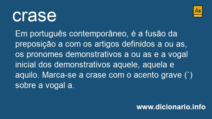 Significado de crase