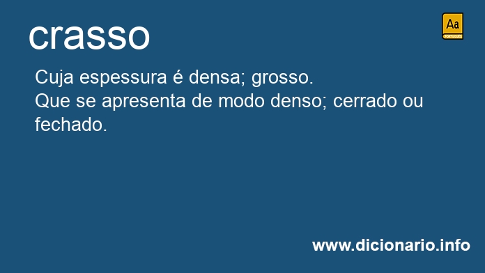 Significado de crasso
