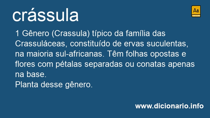 Significado de crssula