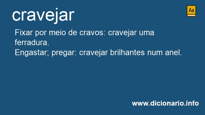 Significado de cravejar