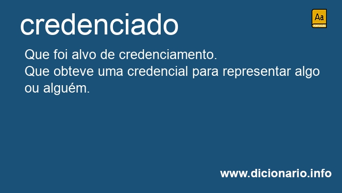Significado de credenciado