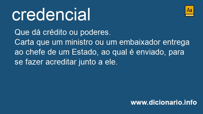 Significado de credencial