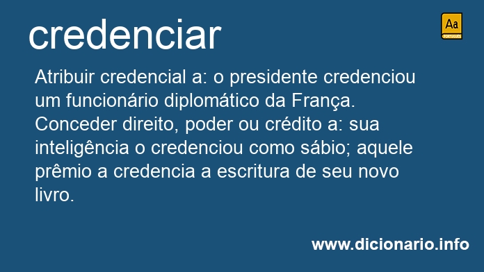 Significado de credenciaria