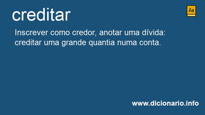 Significado de creditam