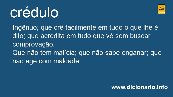 Significado de crdulos
