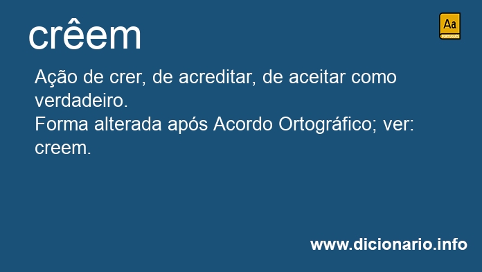 Significado de crem