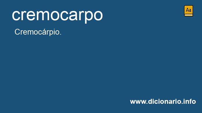 Significado de cremocarpo