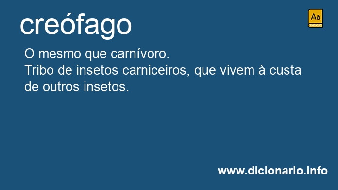 Significado de crefaga