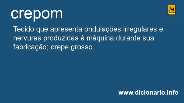 Significado de crepom