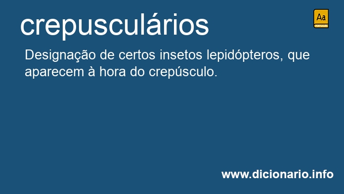 Significado de crepusculrios
