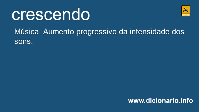 Significado de crescendo