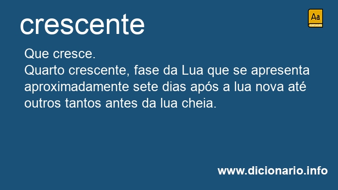 Significado de crescente