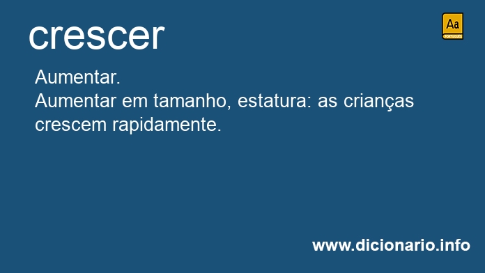 Significado de crescer