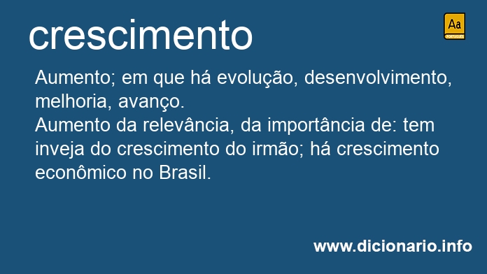 Significado de crescimento