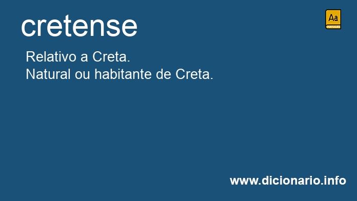 Significado de cretense